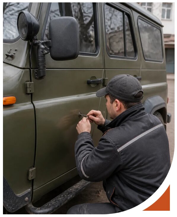 Профессиональное вскрытие автомобиля УАЗ без повреждений в Лангепасе